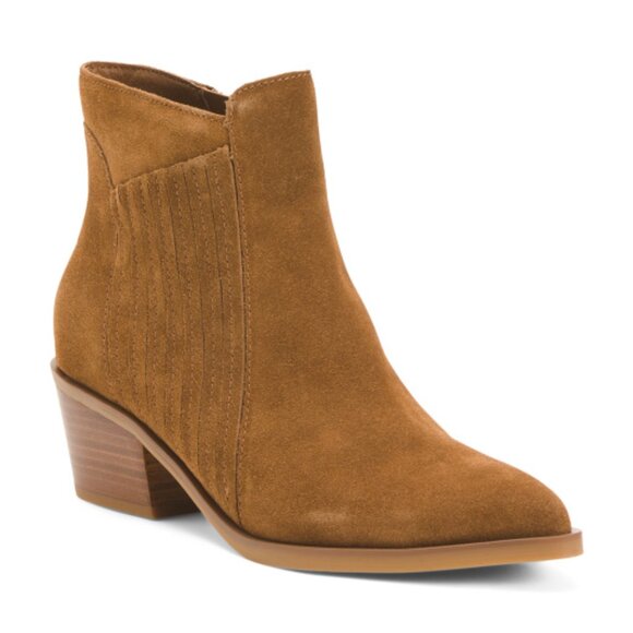 NEW DOLCE VITA Sawyer Booties chestnut for women 563tn - Picture 2 of 4